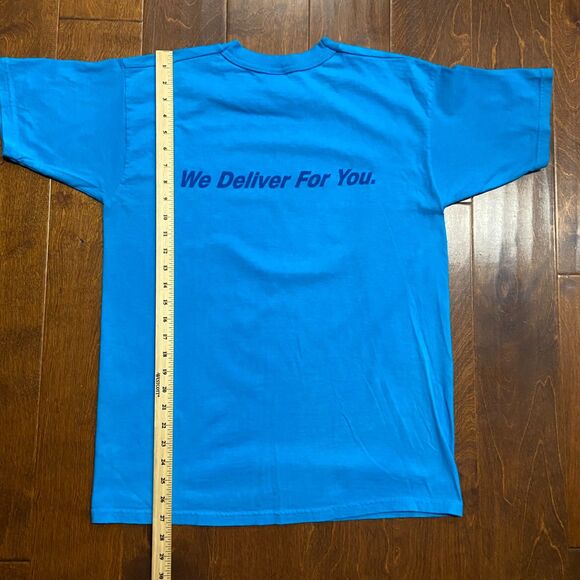 Fruit Of The Loom Vintage 1999 USPS Post Office Teal Blue Tee Men's Size Large - Picture 7 of 7